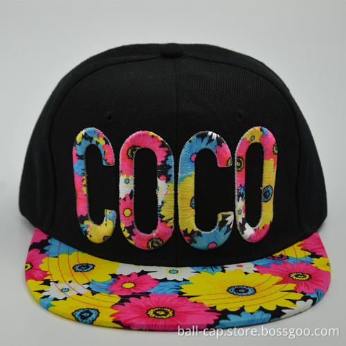 Fashion custom 5 panel snapback cap/hat